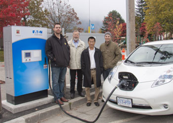 Hydro BC initie le premier réseau de bornes de recharge rapide pour véhicules électriques