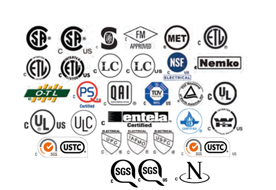 Signification des diverses marques de certification pour produits électriques
