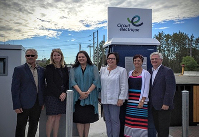 Inauguration du réseau de bornes de recharge pour véhicules électriques dans la MRC de Charlevoix