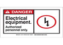 Le panneau annonçant un danger électrique de Brady