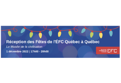 Réception des fêtes de l’EFC Québec à Québec