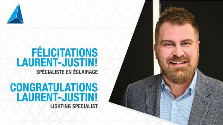 Laurent-Justin Dufresne nommé au poste de spécialiste en éclairage dans l’équipe de vente de Stanpro à Montréal