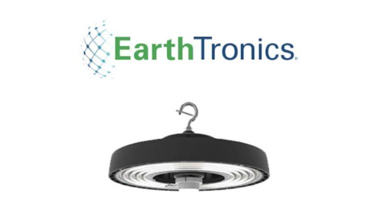 EarthTronics DEL série Highbay : UFO sélectionnable en couleur et en puissance en 2 versions audacieuses