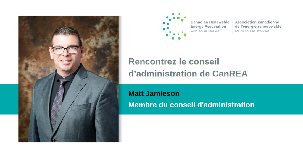 FAQ avec Matt Jamieson, membre du conseil d’administration CanREA