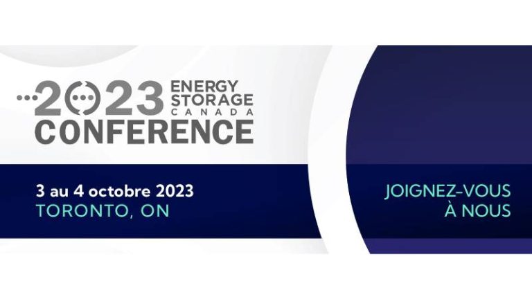 Conférence 2023 Energy Storage Canada