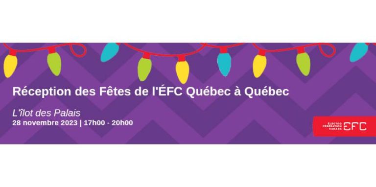 Réception des Fêtes de l’ÉFC – Ville de Québec