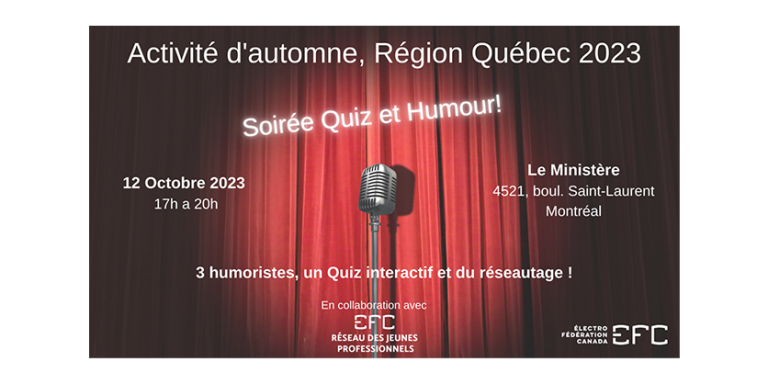 Région du Québec – Une Soirée d’Humour Réussit avec l’EFC