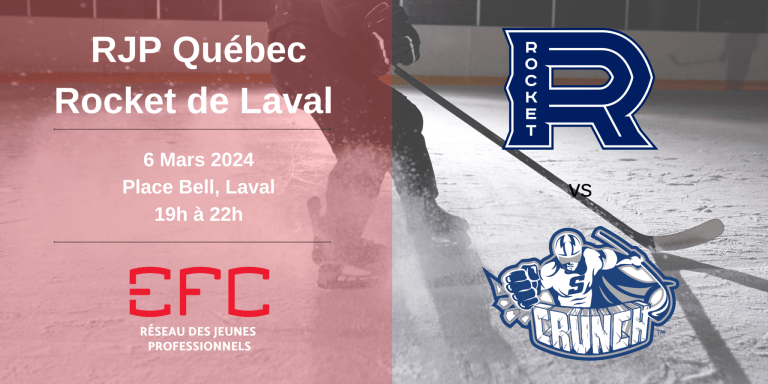 Billets encore disponibles : Match de hockey avec le RJP de la région du Québec