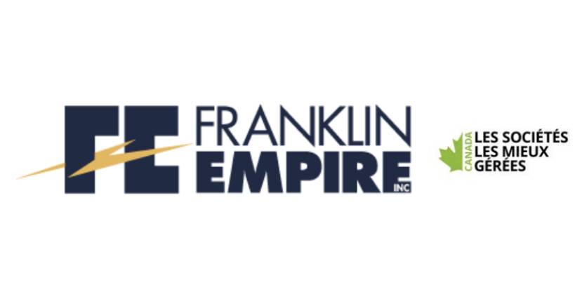 Franklin Empire nommée l’une des sociétés les mieux gérées au Canada