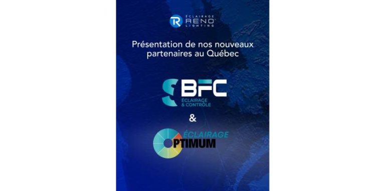 Éclairage RENO accueille de nouveaux partenaires québécois