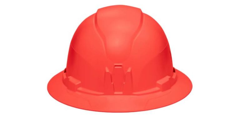 Casque de sécurité, sans ventilation, à bord large, orange, de Klein Tools