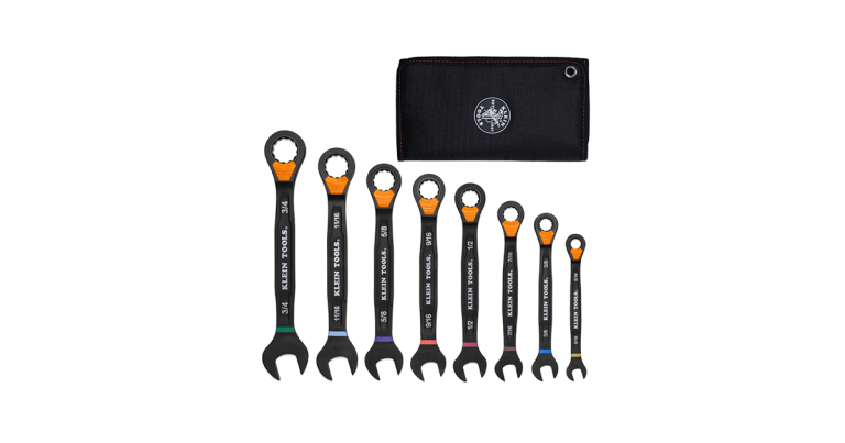 Jeu de clés mixtes à cliquet et verrouillage coulissant de Klein Tools