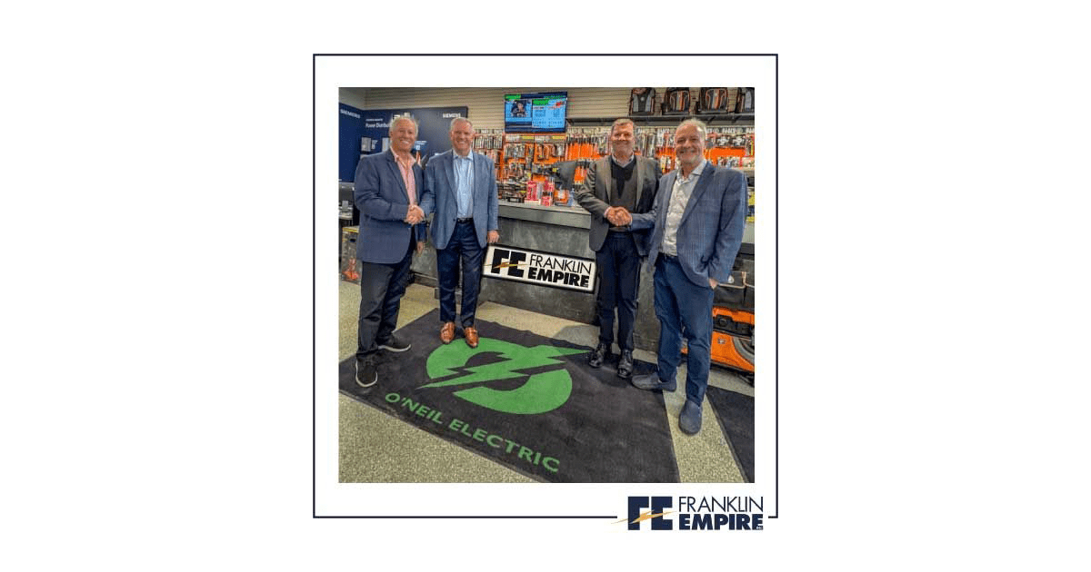 Franklin Empire annonce l’acquisition officielle d’O’Neil Electric Supply