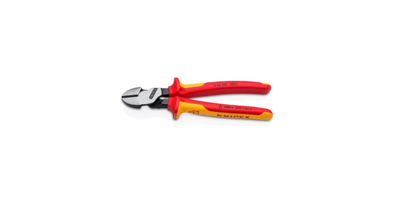 Pince coupante diagonale à fort effet de levier Knipex 8 pouces – Isolée 1 000 V
