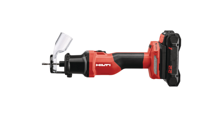 Outil sans fil Hilti pour découpes dans les cloisons en plaques de plâtre