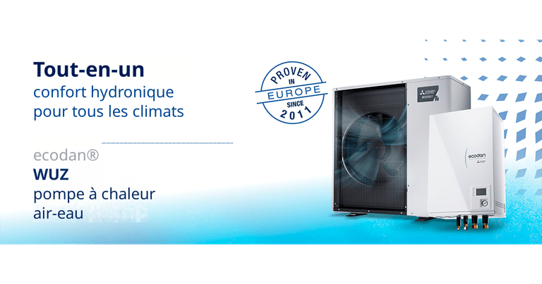 Mitsubishi Electric annonce une garantie complète pour l’Ecodan WUZ, sa toute nouvelle solution de pompe à chaleur air-eau