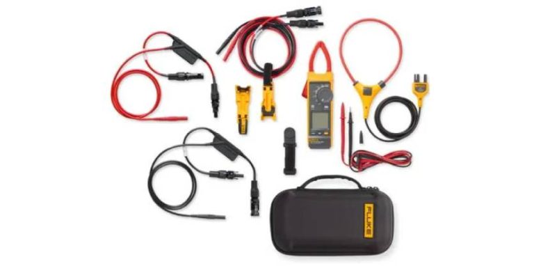 Kit solaire Fluke 393 FC avec cordons de mesure TLPV1 et TLPV2